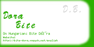 dora bite business card
